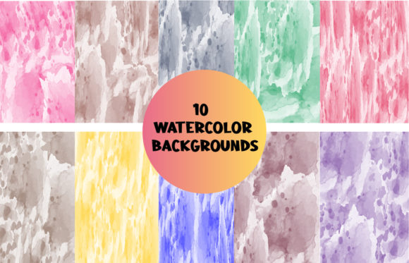 10 Watercolor Backgrounds: Essential Design Assets