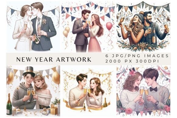 Celebrate in Style: 6 New Year Artwork Backgrounds for Creators