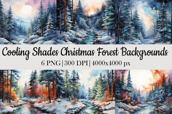 Christmas Forest Backgrounds: A Designer's Guide to Cooling Shades