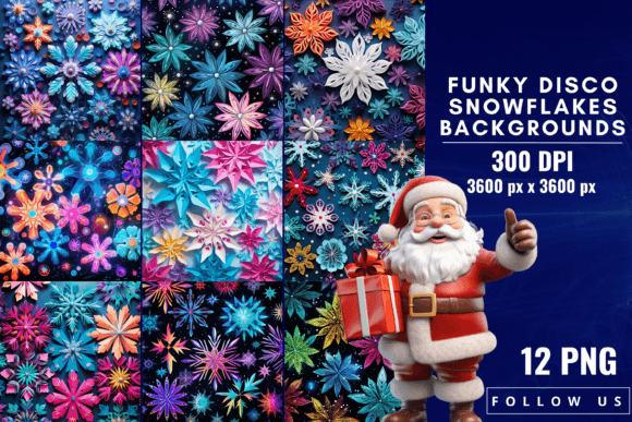 Funky Disco Snowflakes Backgrounds: Your Guide to Retro Holiday Vibes