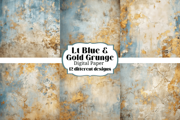 Lt Blue Gold Grunge Backgrounds Textures: A Creative Guide