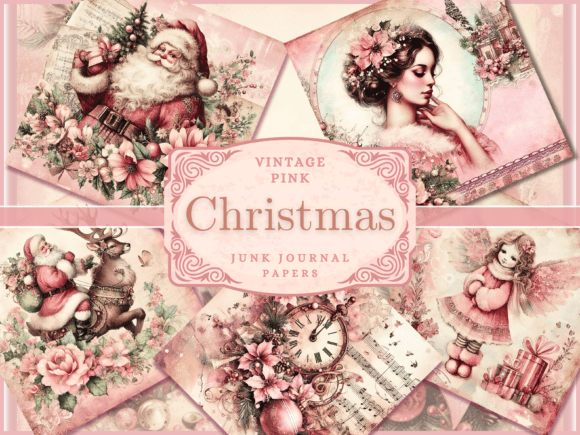 Pink Vintage Christmas Backgrounds: A Designer's Secret Weapon