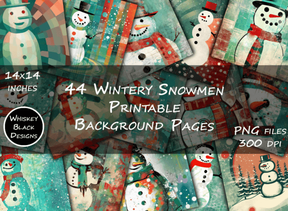 Retro Snowman Art: A Holiday Design Toolkit