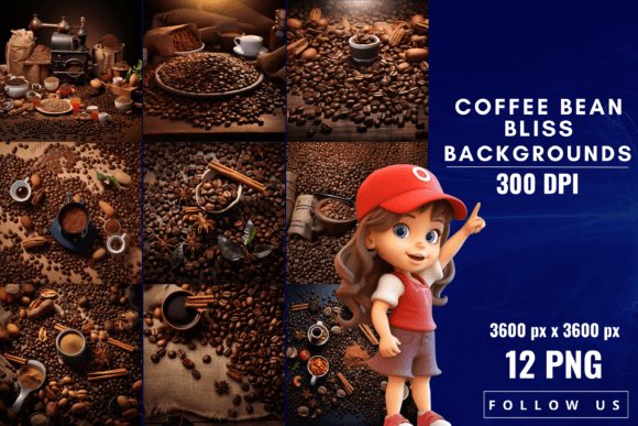 Rich Textures for Visual Storytelling: Coffee Bean Bliss Backgrounds