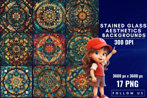 Stained Glass Aesthetics Backgrounds: Infuse Your Projects with Light & Color