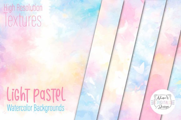 The Gentle Touch of Light Pastel Watercolor Backgrounds
