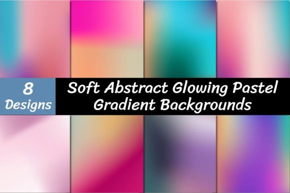 Transform Your Designs with Abstract Glowing Pastel Gradient Backgrounds