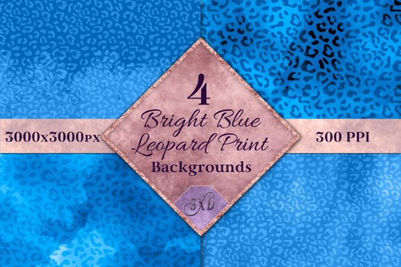 Unleash Your Brand's Wild Side with Blue Leopard Backgrounds