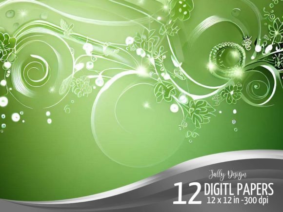 Unwrapping the Magic of Swirly Green Christmas Backgrounds Paper