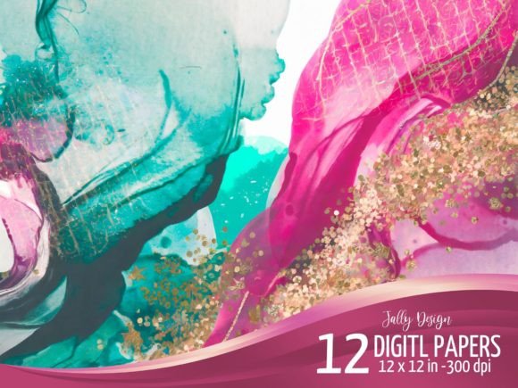 Vibrant Design: Hot Pink and Aquamarine Backgrounds