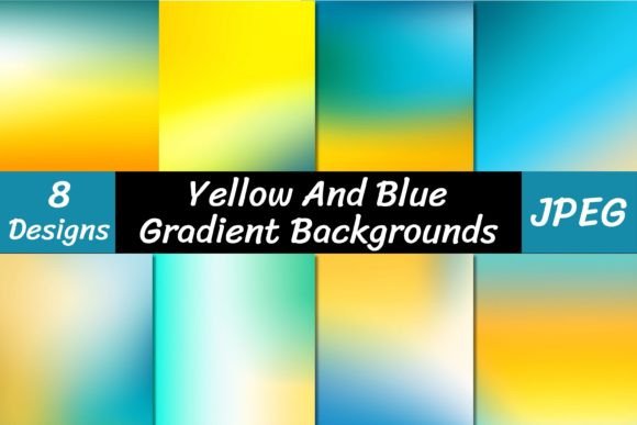 Yellow and Blue Gradient Backgrounds: Elevate Your Visuals